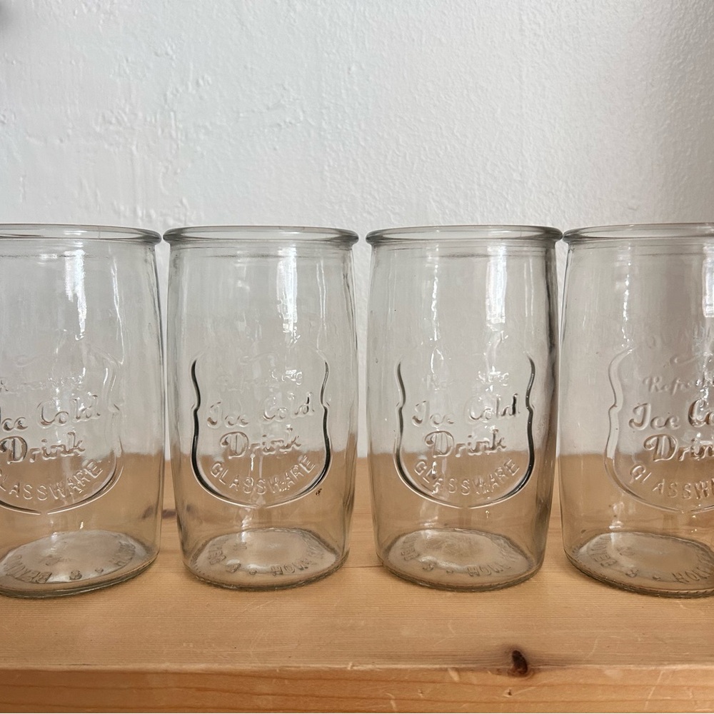 Clear Glass Mason-Style Drinking Jars - Set of 4